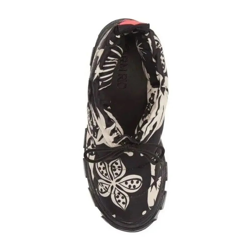 NEW Farm Rio Lug Sole Puffer Bootie Platform Floral Winter Moon Boots Womens 11 - Picture 4 of 10